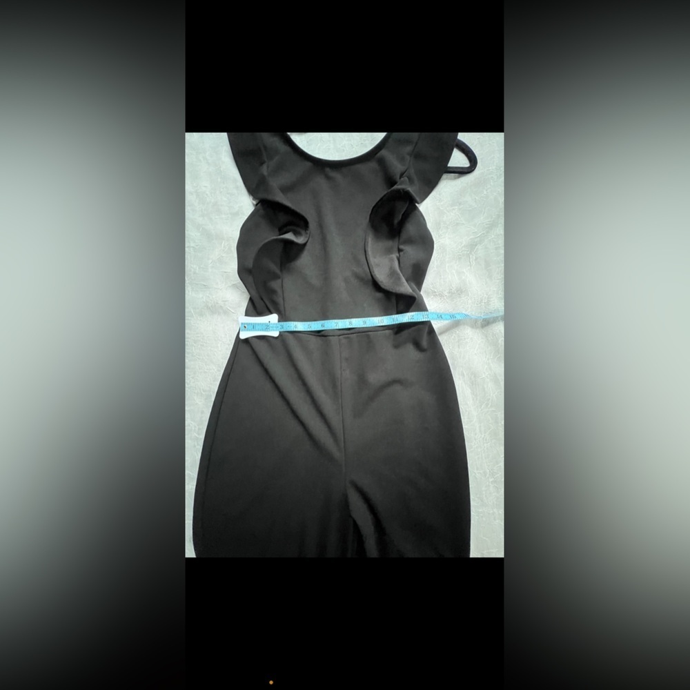 Lulu's Black Ruffle Sleeve Jumpsuit - Picture 5 of 5